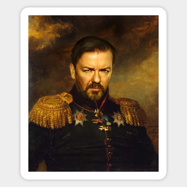 Ricky Gervais - replaceface Sticker by replaceface